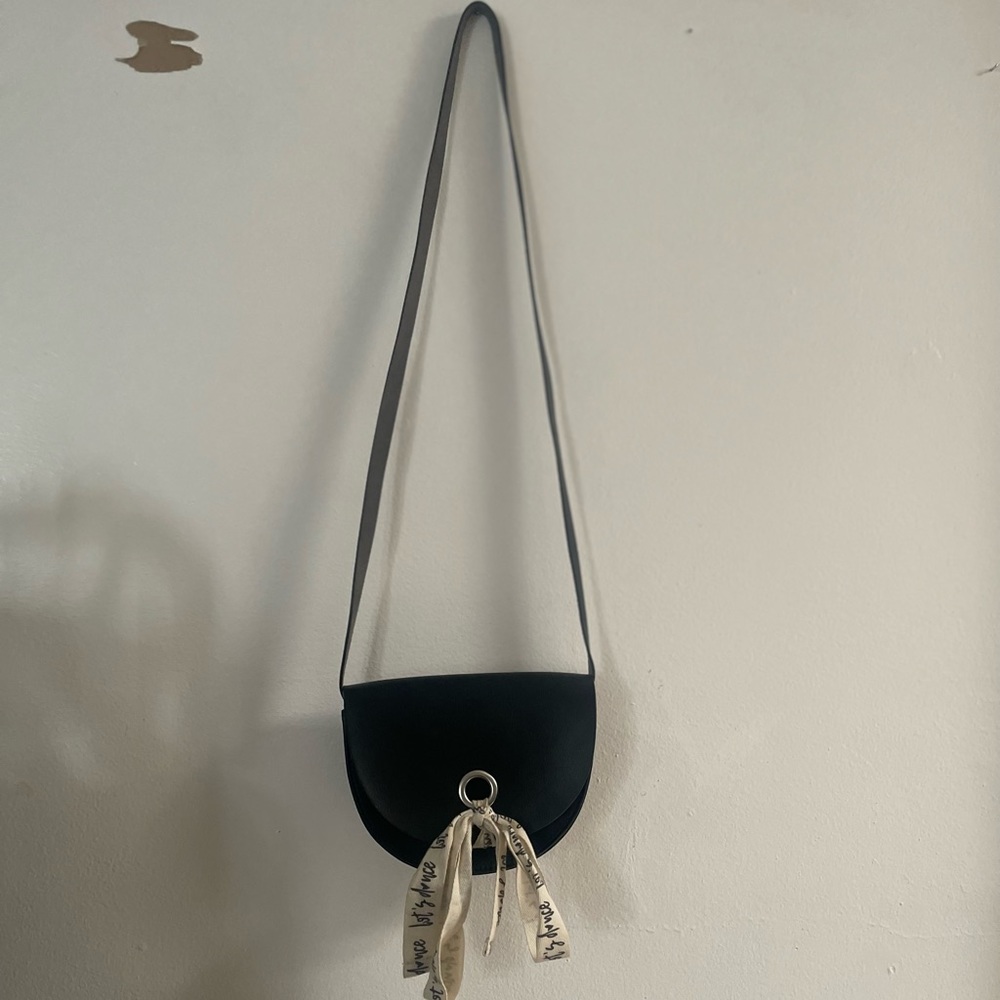 Zara black crossbody purse